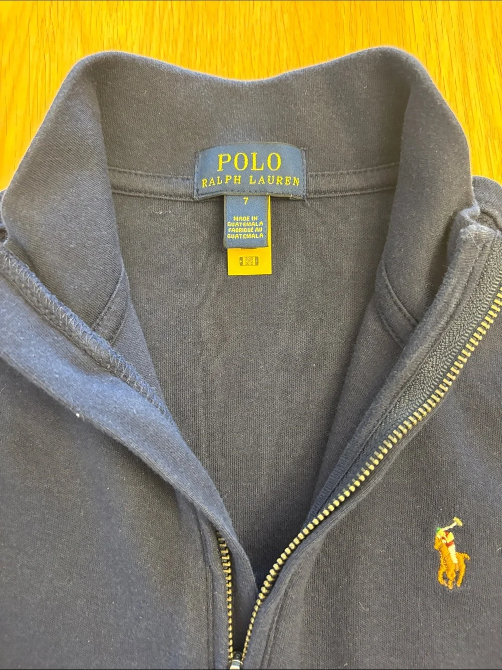 Polo by Ralph Lauren Navy Half-Zip Sweatshirt size 7